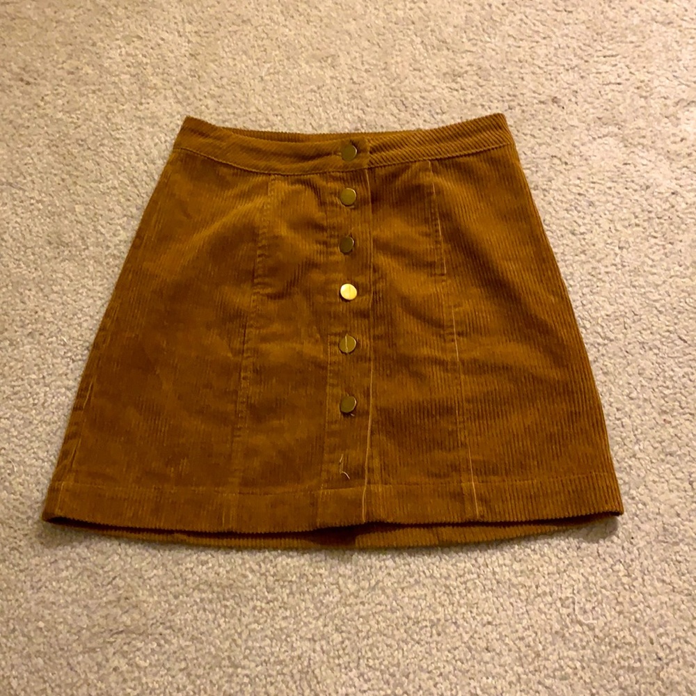 Small Tan button up shirt